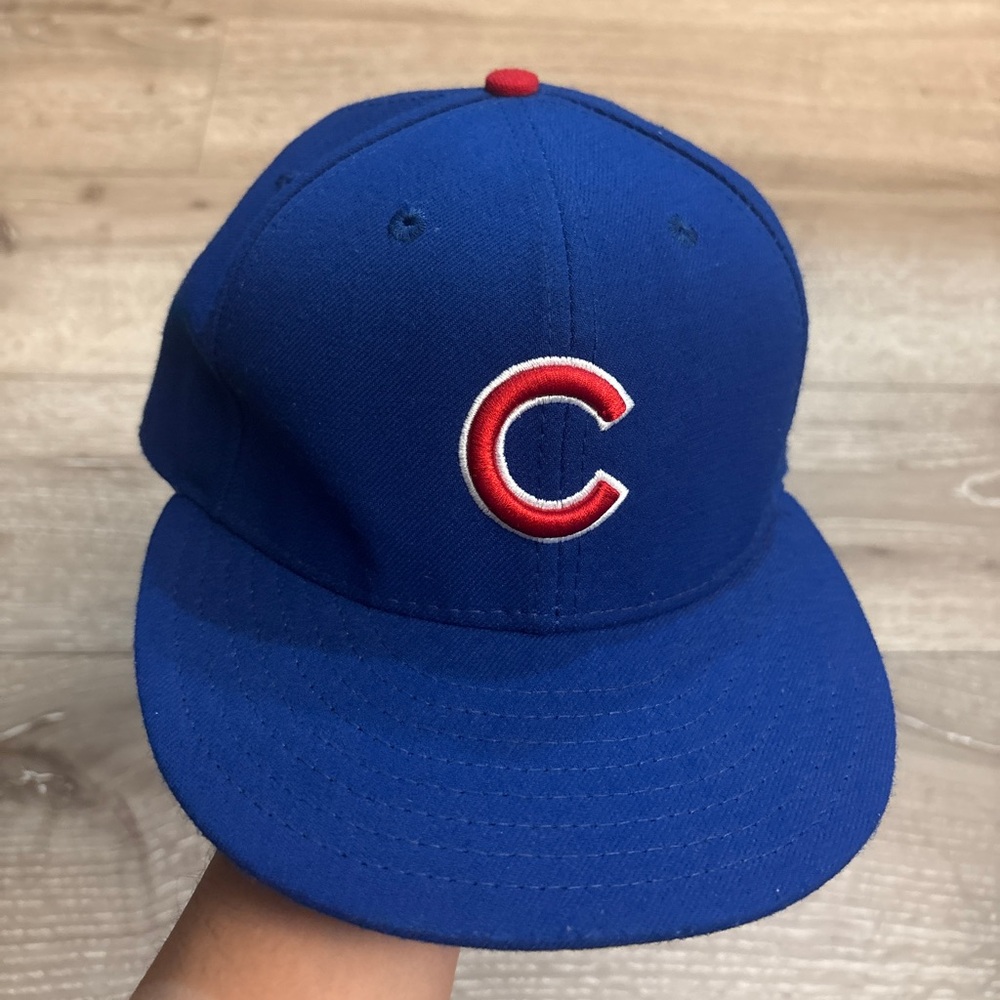 New Era Blue Chicago Cubs Fitted Cap - Picture 1 of 4